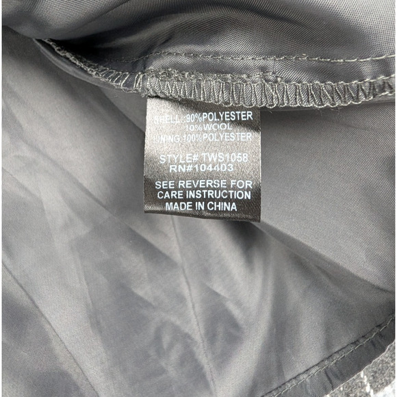 Studio Workshop Mini Skirt Womens Small Wool Pleated Y2K Gray Pinstripe Academia - Picture 7 of 7